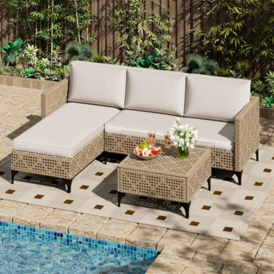 Outdoor Furniture Luxury - Set di mobili da giardino: set