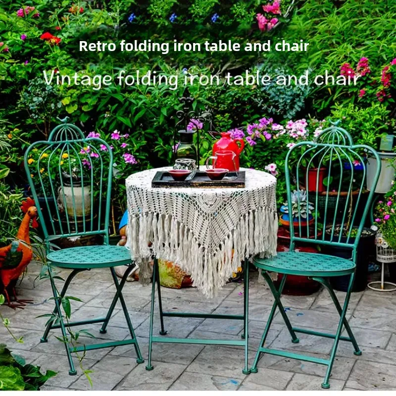 Sedie da giardino per cortile  - Outdoor Furniture Metal Chairs recensione e prezzo